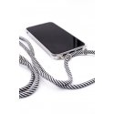 Samsung A30s Case with rope Black Stripes Transparent Samsung A30s Case with rope Black Stripes Transparent