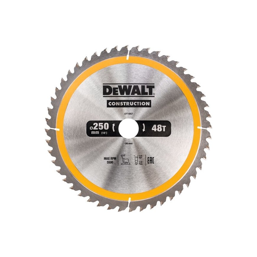 DeWALT DT1957-QZ полотно для циркулярных пил 25 cm 1 шт