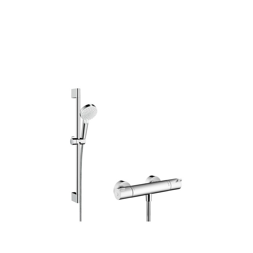 Hansgrohe Crometta dušas sistēma Hroms, Balts