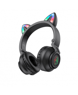 Borofone Headphones BO18 Cat Ear bluetooth black