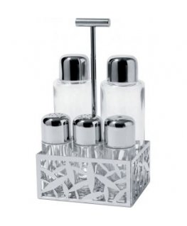 Alessi Cactus! eļļas/etiķa kanniņa Kārba Stikls, Nerūsējošs tērauds Nerūsējošs tērauds, Caurspīdīgs