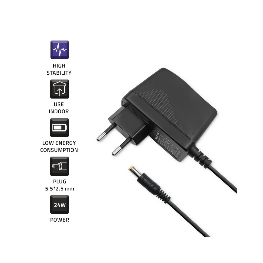 Qoltec 51023 power adapter/inverter Indoor 24 W Black – 4