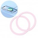 Joyroom set of metal magnetic rings for smartphone 2 pcs. pink (JR-Mag-M3)