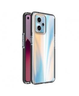 Spring Case for Realme 9 Pro+ / Realme 9 silicone cover with frame black