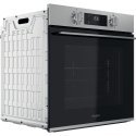 Whirlpool OMK58HR0X 71 L A+ Melns, Nerūsējošs tērauds Whirlpool OMK58HR0X 71 L A+ Melns, Nerūsējošs tērauds