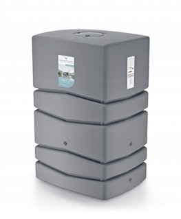 Prosperplast Regenwasserspeicher 450l AQUA TOWER smooth pilka Waterform IDTC450-429U