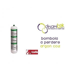 Disposable Argon/Co2 mixture cylinder 1 ltr., Telwin
