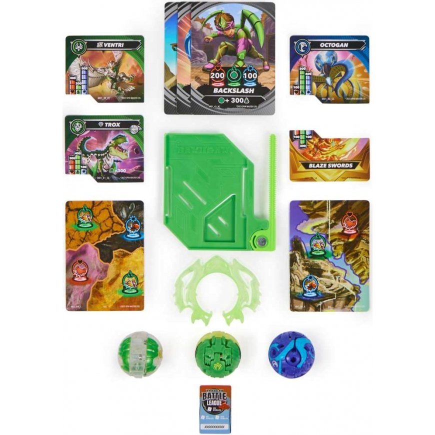 Bakugan komplektas startowy Special Attack Ventri Octagon Trox 3 figurki – 2