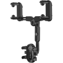 Universal phone holder Kruger & Matz KM1372 is mounted on a mirror Universal phone holder Kruger & Matz KM1372 is mounted on a mirror