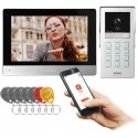Orno GAYD, vienos šeimos vaizdo domofono rinkinys, 2 laidų, 8 colių Wi-Fi, jutiklinis ekranas, 2MP Full HD, RFID, šifruoklis