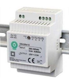 Eura Maitinimo šaltinis DIN "EURA" 'DIN30W12 12V 2.5 A DC