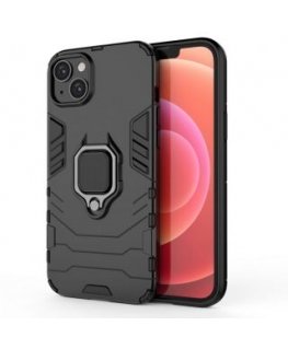 Ring Armor case for iPhone 14 Plus armored cover magnetic holder ring black