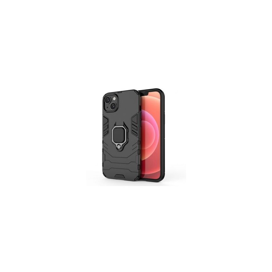 Ring Armor case for iPhone 14 Plus armored cover magnetic holder ring black