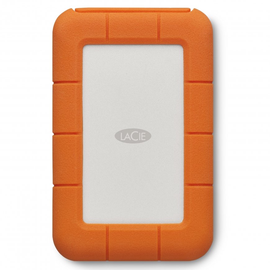 LaCie Rugged USB-C ārējais cietais disks 5 TB USB Veids-C 3.2 Gen 1 (3.1 Gen 1) Pelēks, Dzeltens – 5