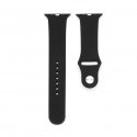 Watch 42/44/45mm Silicone Loop Watch Strap (S/M 110mm) Black