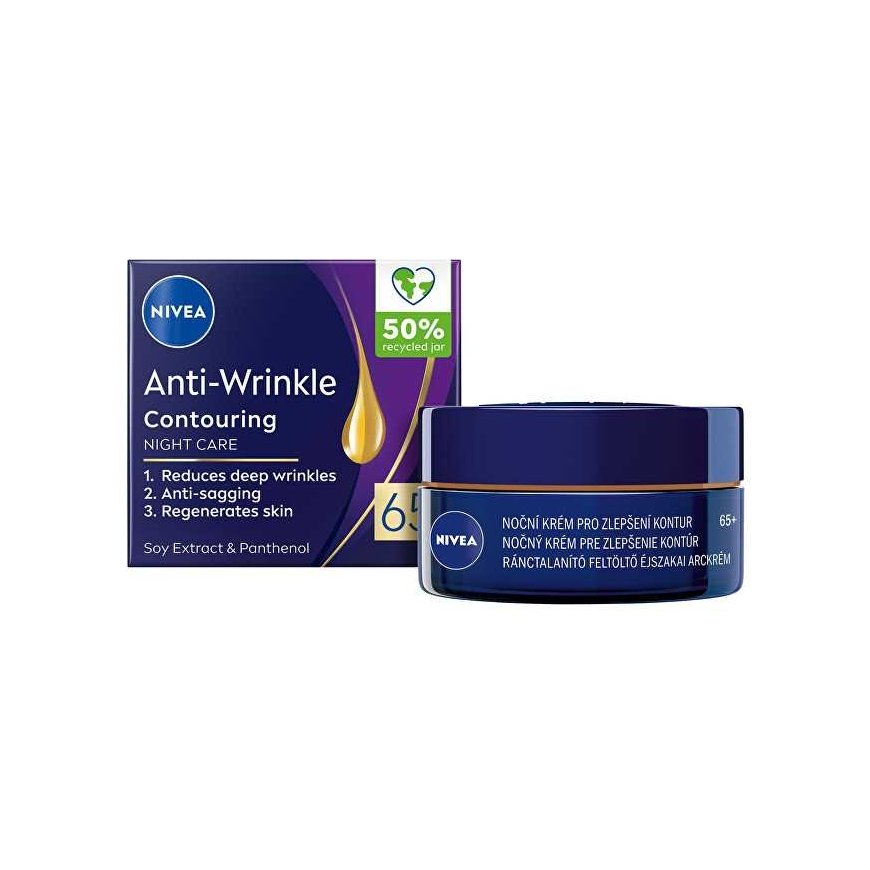 Nivea Anti-Wrinkle + Contouring Night Skin Kreminis moterims, 50 ml – 3