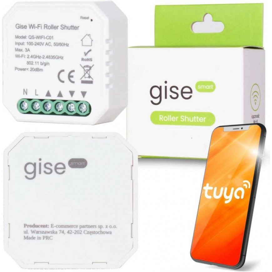 GISE Smart WiFi Roller Blind Controller | Tuya