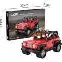 Klocki Konstrukcyjne CaDA Važiuoklė terenowy raudona samochód duże auto Adventure Off-Roader napęd Pull-back 317 dalys Klocki Konstrukcyjne CaDA Važiuoklė terenowy raudona samochód duże auto Adventure Off-Roader napęd Pull-back 317 dalys