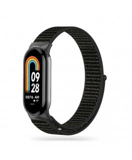 Tech-Protect Nylon strap for Xiaomi Smart Band 8 / 8 NFC - black