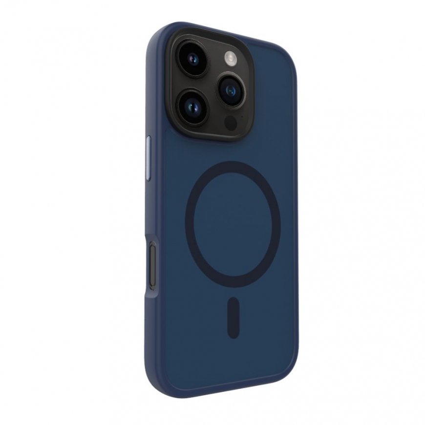 Apple iPhone 16 Pro Max Hybird Case With Magsafe PC+TPU Dark Blue