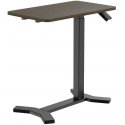 Spacetronik Buddy black adjustable table on wheels. mahogany Spacetronik Buddy black adjustable table on wheels. mahogany