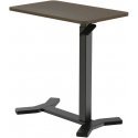 Spacetronik Buddy black adjustable table on wheels. mahogany Spacetronik Buddy black adjustable table on wheels. mahogany