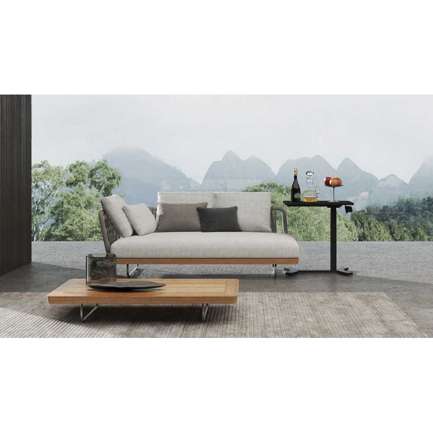 Spacetronik Buddy black adjustable table on wheels. mahogany – 4