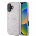 Dėklas Guess GUHMP16SPSAPSMEP iPhone 16 6.1" rožinis/pink hardcase Saffiano Peony Classic Logo MagSafe Dėklas Guess GUHMP16SPSAPSMEP iPhone 16 6.1" rožinis/pink hardcase Saffiano Peony Classic Logo MagSafe