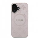 Dėklas Guess GUHMP16SPSAPSMEP iPhone 16 6.1" rožinis/pink hardcase Saffiano Peony Classic Logo MagSafe Dėklas Guess GUHMP16SPSAPSMEP iPhone 16 6.1" rožinis/pink hardcase Saffiano Peony Classic Logo MagSafe