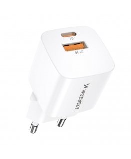 Wozinsky CMWCW 20W USB-C / USB-A wall charger - white