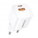 Wozinsky CMWCW 20W USB-C / USB-A wall charger - white Wozinsky CMWCW 20W USB-C / USB-A wall charger - white
