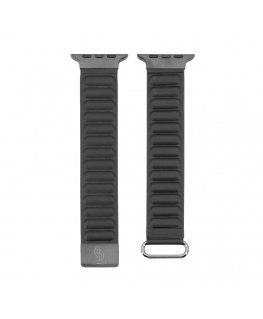 Watch 38/40/41mm cortical back buckle magnetic suction Watch Straps Black
