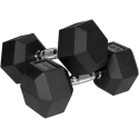 Gumuoti ketaus hanteliai HEX 2x12.5kg REBEL ACTIVE Gumuoti ketaus hanteliai HEX 2x12.5kg REBEL ACTIVE