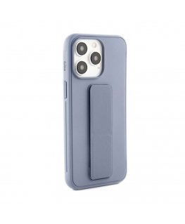 Apple iPhone 15 Pro Silicone Case with stand Purple