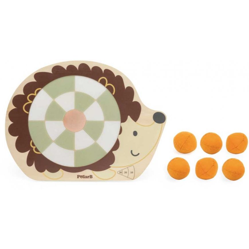 Viga Toys VIGA PolarB medinis arkadinis žaidimas Ežiuko taikinio metimas – 4