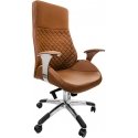Spacetronik ALMA brown swivel office chair with armrests Spacetronik ALMA brown swivel office chair with armrests