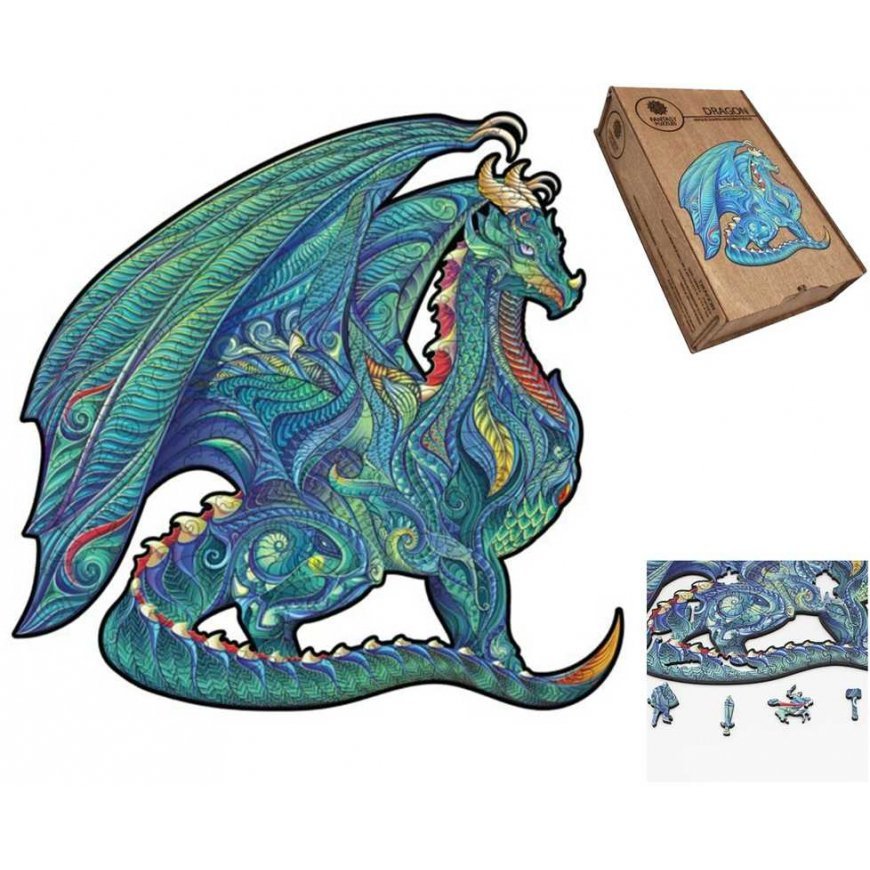 Fantasy Puzzles Dragon Wooden Puzzle L Size (300 pieces)