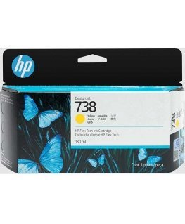 Hewlett Packard (HP) HP 738 130-ML Geltonas DESIGNJET INK/CARTRIDGE