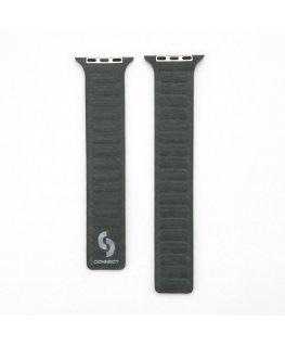 Watch 42/44/45mm Fine woven twill magnetic chain Watch Straps Green