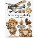 luca S Counted Cross Stitch Kit Never Stop Exploring 25x35cm SB1408 luca S Counted Cross Stitch Kit Never Stop Exploring 25x35cm SB1408