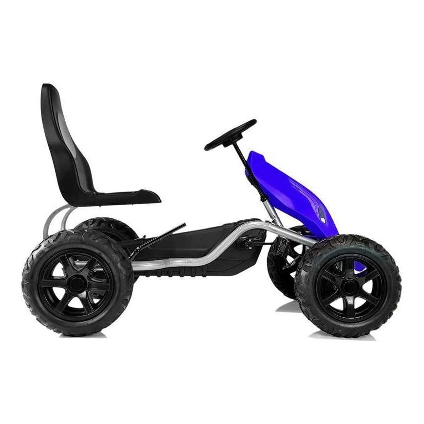 Lean Cars Pedal Gokart B012 Pripučiami ratai Mėlyna – 2