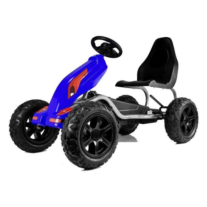 Lean Cars Pedal Gokart B012 Inflatable Wheels Blue – 3