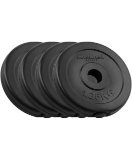 Set of bituminous weights 4x1.25kg, hole 31mm, classic plate, REBEL ACTIVE