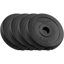 Bituminių svarelių rinkinys 4x1.25kg, skylė 31mm, klasikinė plokštė, REBEL ACTIVE Bituminių svarelių rinkinys 4x1.25kg, skylė 31mm, klasikinė plokštė, REBEL ACTIVE
