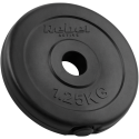 Bituminių svarelių rinkinys 4x1.25kg, skylė 31mm, klasikinė plokštė, REBEL ACTIVE Bituminių svarelių rinkinys 4x1.25kg, skylė 31mm, klasikinė plokštė, REBEL ACTIVE