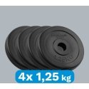 Set of bituminous weights 4x1.25kg, hole 31mm, classic plate, REBEL ACTIVE Set of bituminous weights 4x1.25kg, hole 31mm, classic plate, REBEL ACTIVE