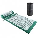 Tunturi Acupressure Mat And Pillow, Green Tunturi Acupressure Mat And Pillow, Green
