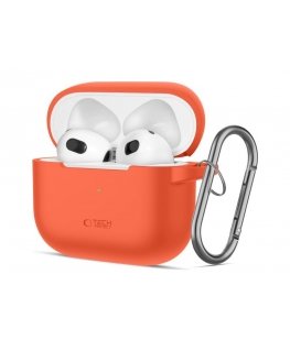 TECH-PROTECT SILICONE HOOK APPLE AIRPODS 3 NEON ORANGE