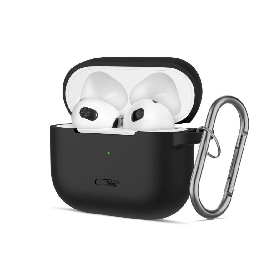TECH-PROTECT SILICONE HOOK APPLE AIRPODS 3 BLACK