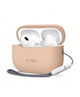 TECH-PROTECT SILICONE APPLE AIRPODS PRO 1 | 2 CAFFE LATTE